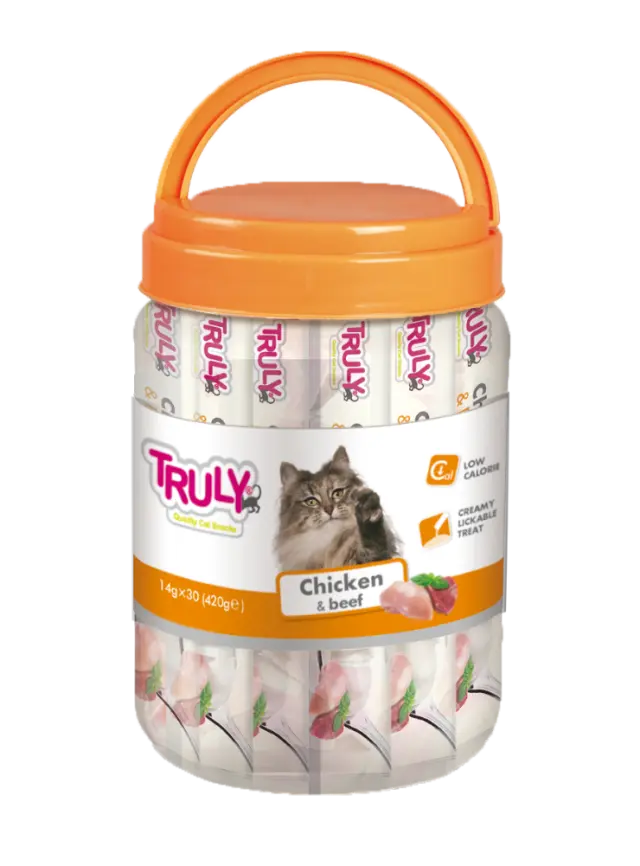 Truly - Creamy Lickable Chicken and Beef - 420g - Pet Supplies