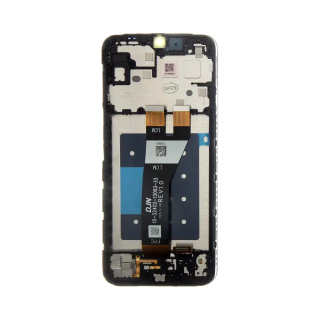 LCD display + Touch Unit + Front Cover Samsung A146 Galaxy A14 5G Black (Service Pack) 2