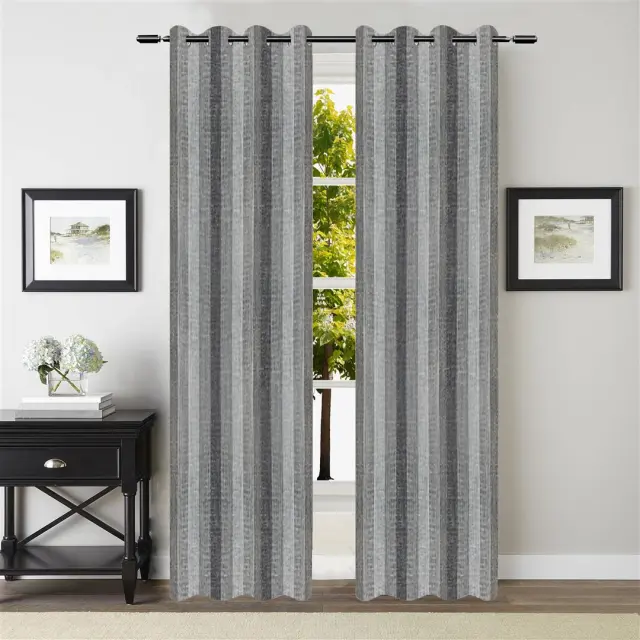 Κουρτίνα με τρούκς FHC661-07 Grey - 140 x 270