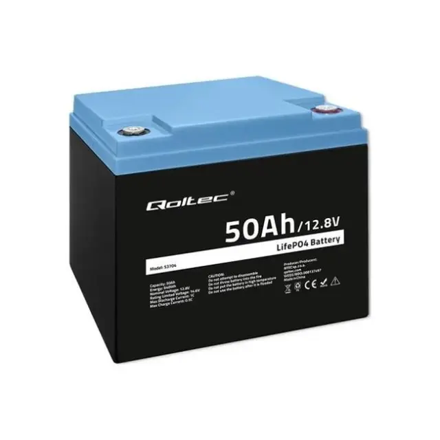 Qoltec Μπαταρία UPS LiFePO4 12.8V 50Ah 640Wh BMS (53704)