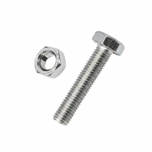Εξάγωνη βίδα με παξιμάδι -M6x12mm+M6 - Σετ 12 πακέτα των 11 ζευγαριών - 201857