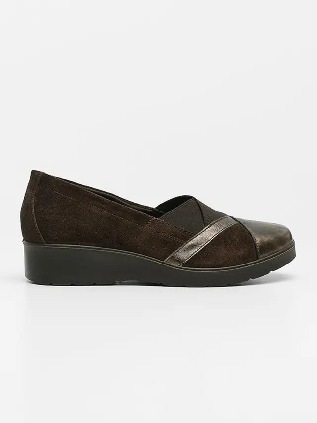 Imac Μοκασίνια-Loafers Γυναικείο δέρμα Nubuck/δέρμα Καφέ IMA/205240N T/MORO - 38 3