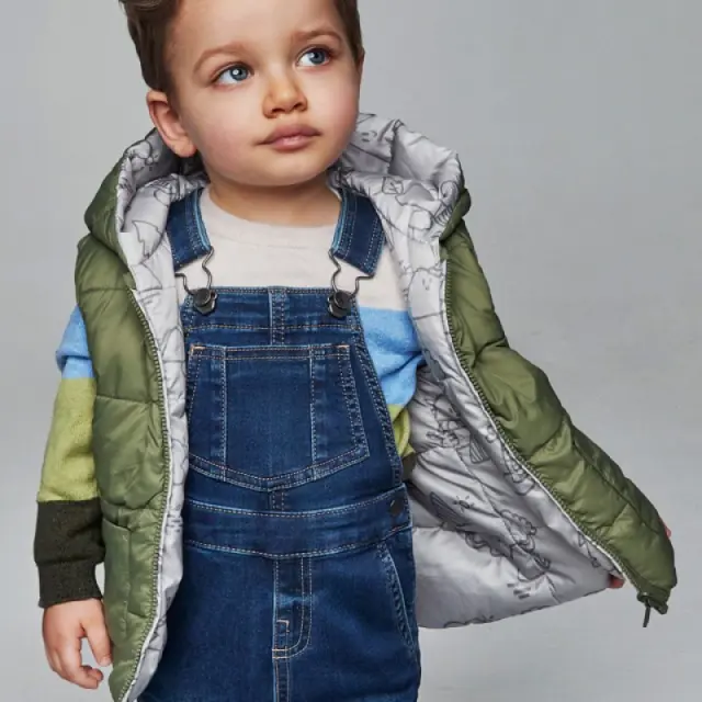 Baby 6 μηνών έως 4 ετών Σαλοπέτα τζιν σκούρο - 2Ε