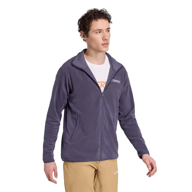 adidas Performance Men's Terrex Multi Essentials Full-Zip Fleece Jacket Μπλε Σκούρο JM3116 (adidas Performance) 3