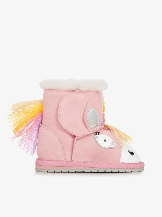 Emu Μποτάκια Παιδικό δέρμα Ροζ EMU/12409 PALE PINK - M(6-12) 3