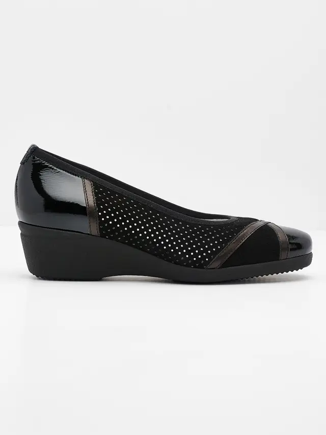 Soffice Sogno Μπαλαρίνες Γυναικείο δέρμα Nubuck Μαύρο ASS/20022 NERO 3
