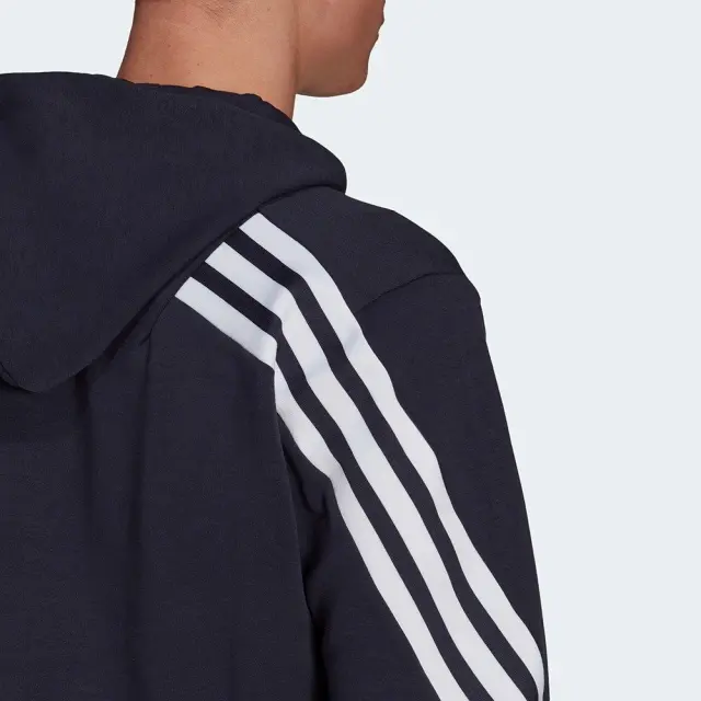 adidas Sportswear Three Stripes Fullzip (H39778-Navy Blue) - Μπλέ - S 2