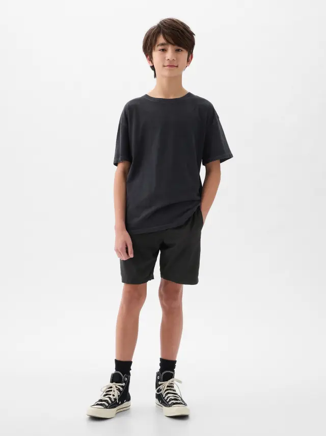 Μαύρο GapFit Παιδικό Quick-Dry Σορτς True black