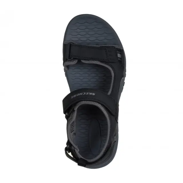 Skechers Relaxed Fit Ανδρικά Σανδάλια σε Μαύρο Χρώμα - 46 2