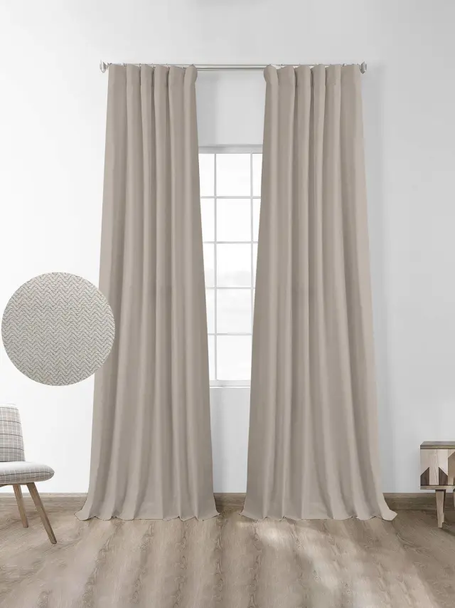 Κουρτίνα μπλακάουτ Foresta Sand 145x280 Sunshine