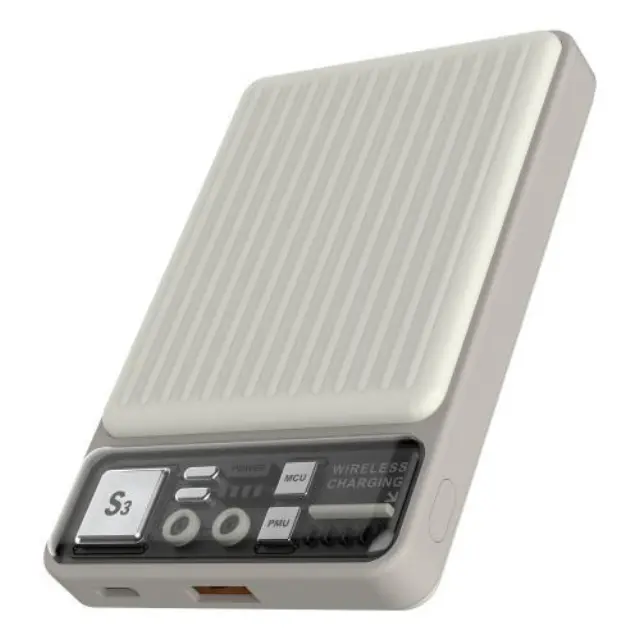 Φορτιστής Ανάγκης Devia S28 22.5W 10000mAh Magnetic Wireless Extreme Speed Ανοικτό Γκρι N63429