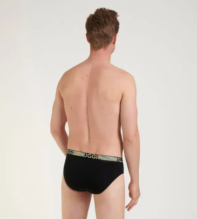 Sloggi Men Σλιπ Ανδρικά Go ABC Natural B H Midi 2-Pack Μαύρο 3