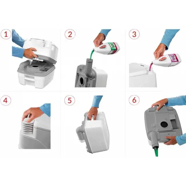 Χημική Τουαλέτα Porta Potti Qube 165 41.5x37.9x41.9cm 3