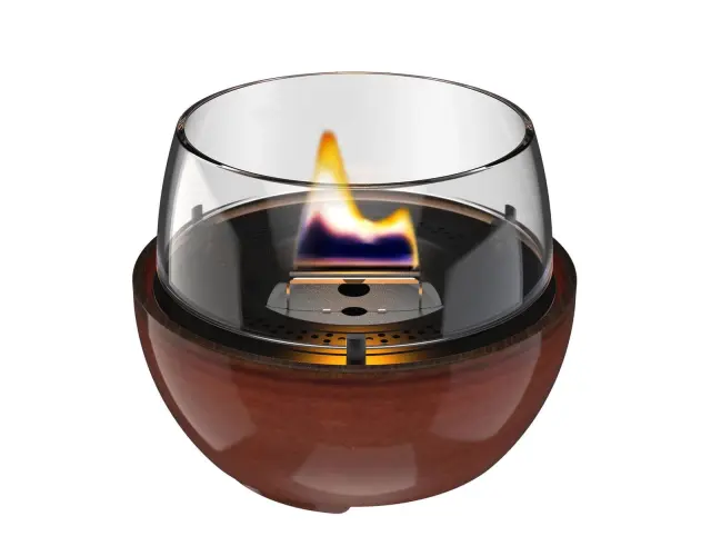 Επιτραπέζια Εστία Φωτιάς Tulip 14 Reactive Glaze Tenderflame με διάρκεια καύσης 4 - 5 ώρες, χωρητικότητα δεξαμενής 250ml και διαστάσεις 14.1x12.5cm - Amber TF-600287