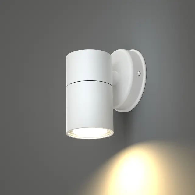 it-Lighting Eklutna 1xGU10 Outdoor Wall Lamp White D:11.3cmx11.3cm (80200524) 2