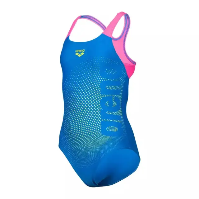 Arena Girl's Dim Light Swimsuit Pro Back Blue-Pink 008104809 - 152 3