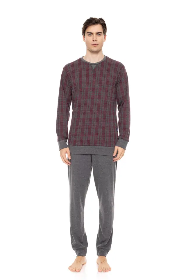 W-M707 - Type - PYJAMA JACQUARD BORDO PLAID - L