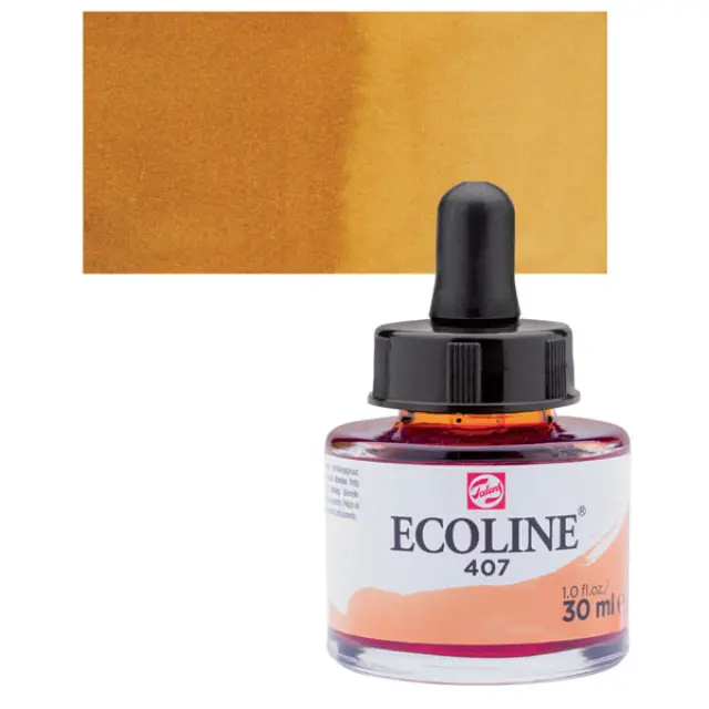 Μελάνι Talens Ecoline - 407 Deep Ochre - 30ml