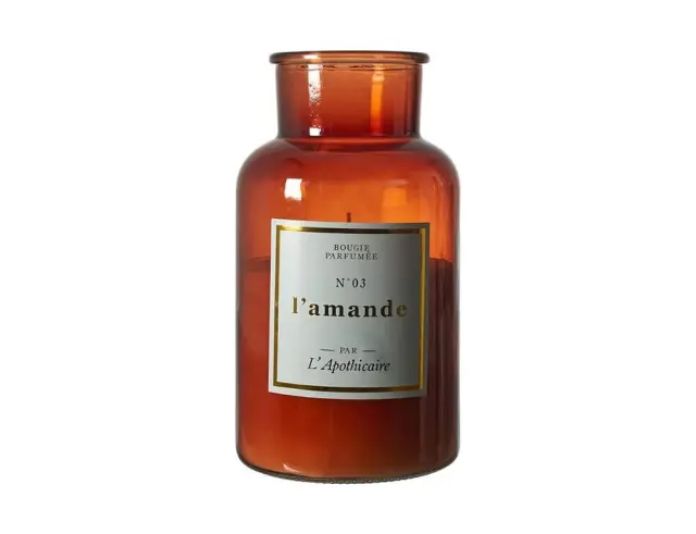Αρωματικό κερί Apothecary Home Deco Factory με διάρκεια καύσης 110 ώρες, άρωμα Almond και διαστάσεις 14x25.5cm BO0133 2