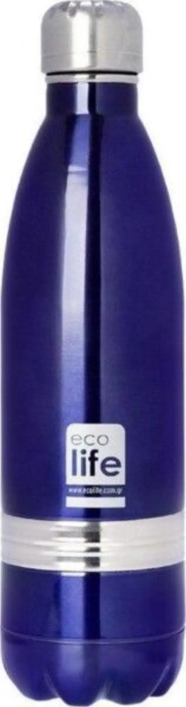 Ecolife® Μεταλλικό Μπουκάλι Θερμός 750ml- Purple (33-BO-3002)