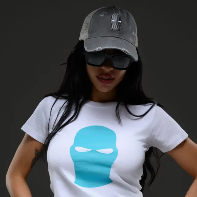 Ghetto Grey 3D Mask Washed Cap | 6 Panel 3