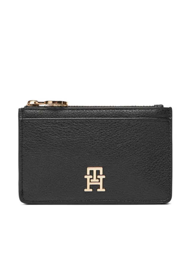 Tommy Hilfiger Θήκη Πιστωτικών Καρτών TH Distinct Long CC Holder Μαύρη