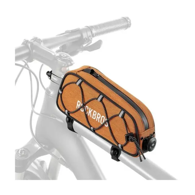 Rockbros Road to Sky Bicycle Bag for the Top Frame Tube Waterproof 0.7L Orange
