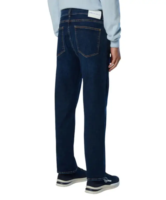 North Sails - Ανδρικό Παντελόνι Τζιν Stripe recycled Regular Fit 673169-000-C002 Μπλε 2