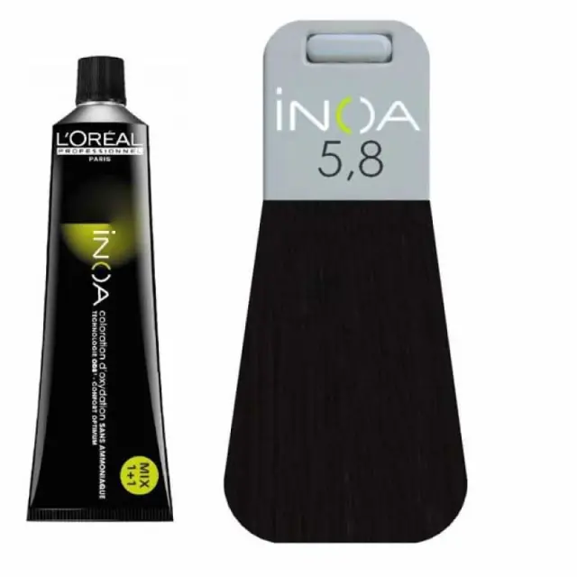 Loreal Inoa Βαφή 5,8 Καστανό Ανοιχτό Μόκα 60ml 2