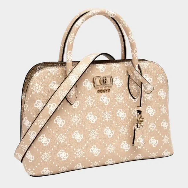 Guess - Γυναικεία Τσάντα Ώμου Emelie Logo HWGP9928060-BSG Μπεζ 2
