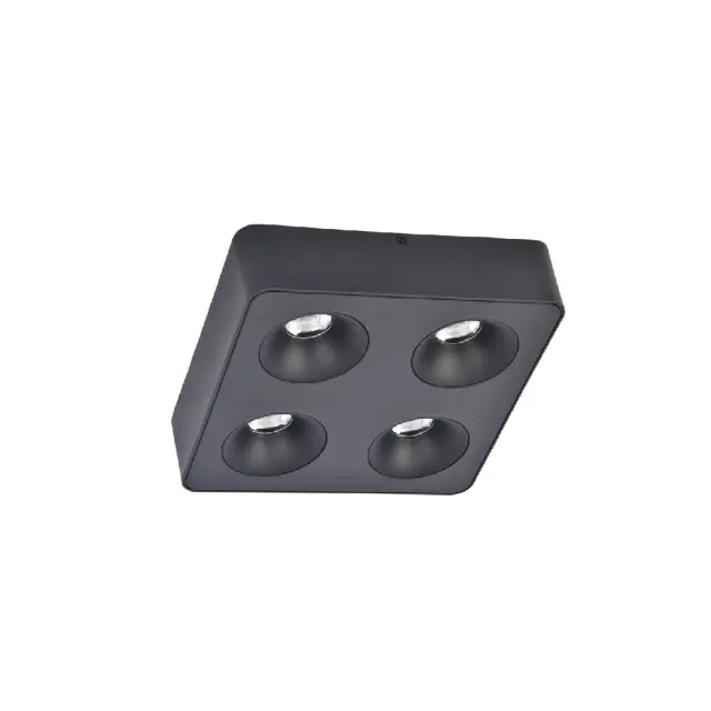 Inlight Downlight Mounted σποτ 4*8W 3CCT σε μαύρη απόχρωση (X00290B) 2