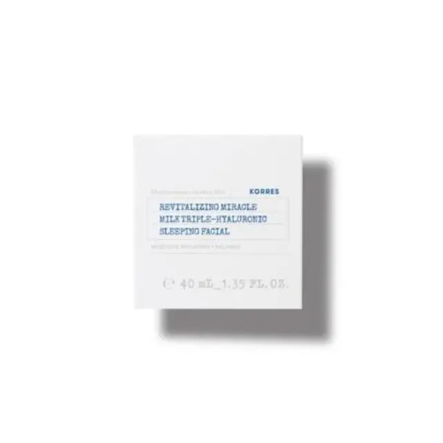 Korres Revitalizing Miracle Milk Triple-Hyaluronic Sleeping Facial Κρέμα Νυκτός για Ενυδάτωση & Θρέψη με Γάλα Γαϊδούρας, 40ml
