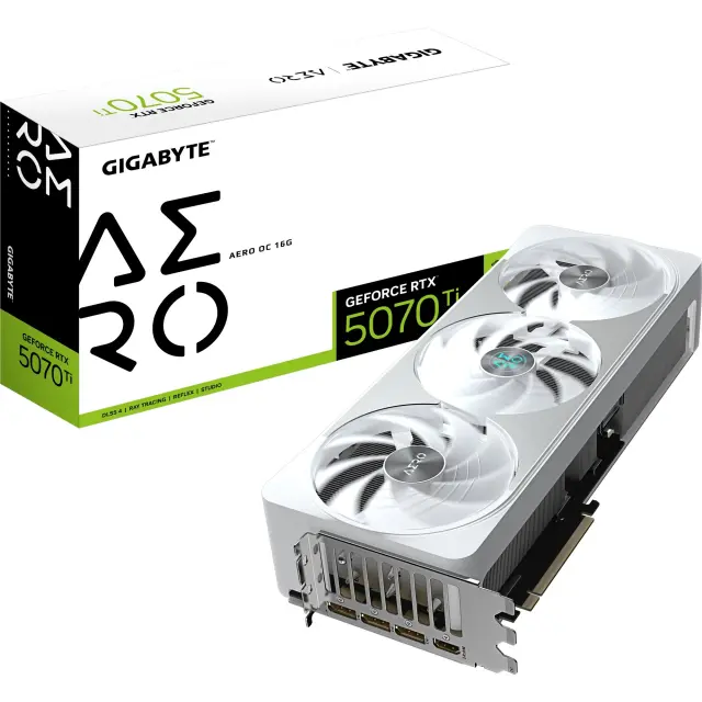 GigaByte GeForce RTX 5070 Ti AERO OC 16G (DLSS 4, 3x DisplayPort, 1x HDMI 2.1)