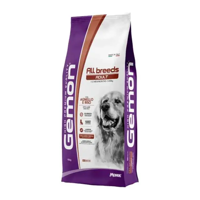 Gemon Medium Adult Ξηρά Τροφή για Σκύλους με Αρνί & Ρύζι 15kg