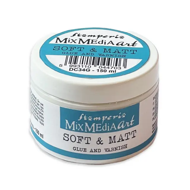 Κόλλα και βερνίκι Soft & Matt Stamperia, 150ml