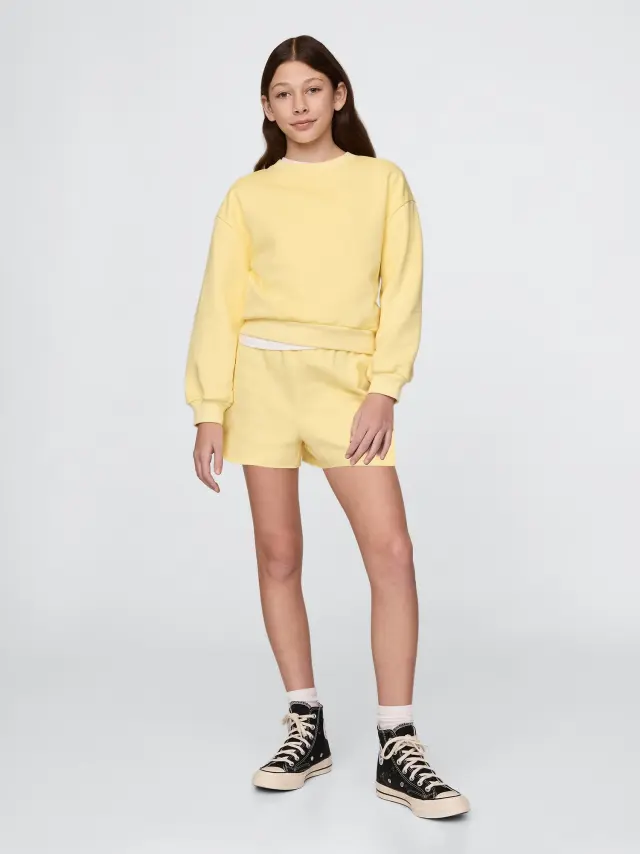 Παιδικό Vintage Soft Relaxed Σορτς Pale banana - XS