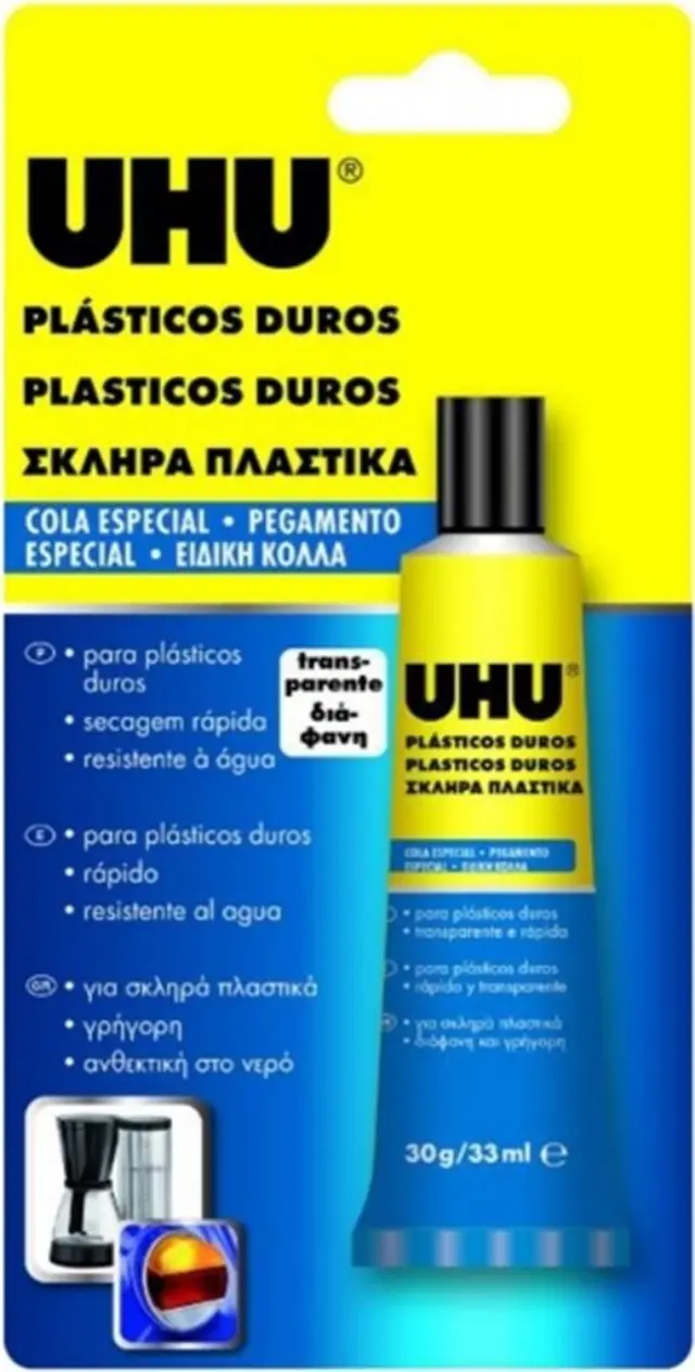UHU Κόλλα Gel Hard Plastics Special Glue 30gr/ 36673 (UHU)