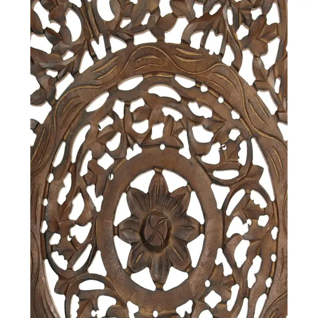 Διακοσμητικό Τοίχου Καφέ MDF 90x2x90cm 3