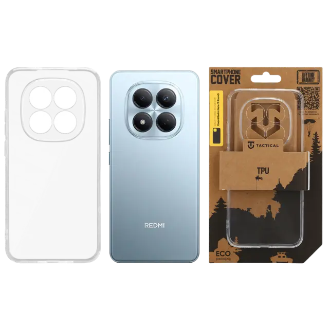 Tactical TPU Cover for Xiaomi Redmi Note 15 Pro 4G Transparent 3