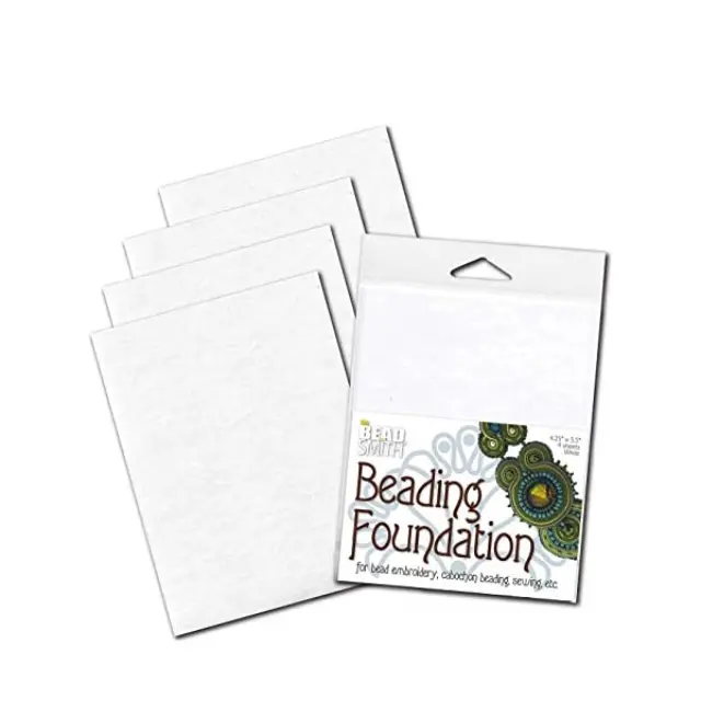 Επιφάνεια Κεντήματος Χάντρας Bead Foundation - White - 11.6x14cm - 4τεμ