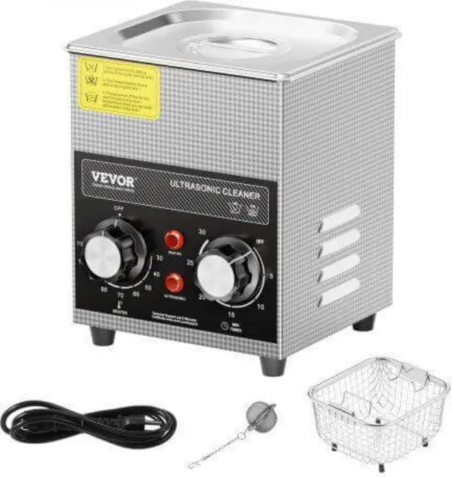 Καθαριστής Υπερήχων Vevor 2lt Inox με Ψηφιακό Χρονοδιακόπτη 2