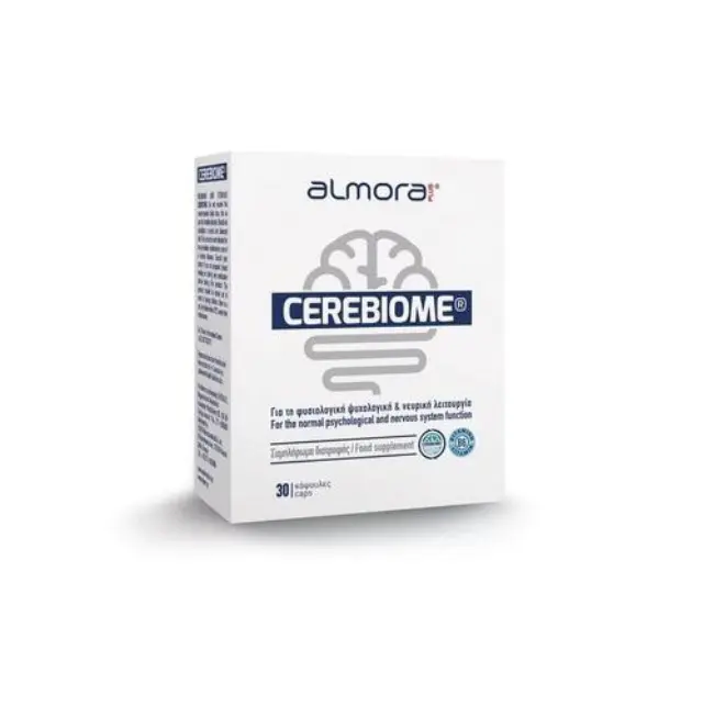 Almora PLUS Cerebiome Συμπλήρωμα Διατροφής που Συμβάλλει στη Φυσιολογική Ψυχολογική & Νευρική Λειτουργία 30 Κάψουλες