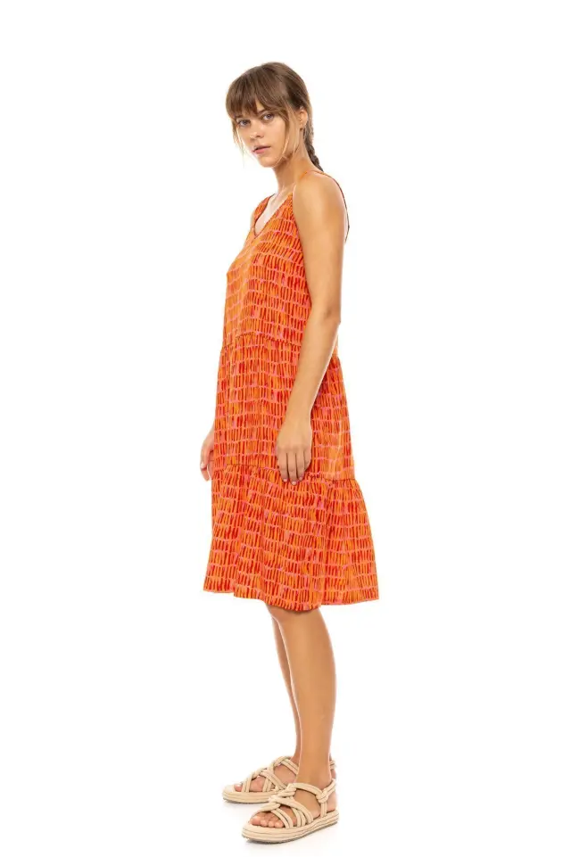 Beachwear Sorbet B625 Orange Pink Label 2