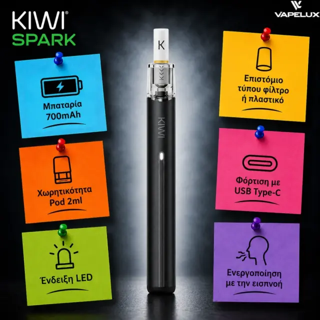 Kiwi Spark 2ml Pod Kit - Red 2