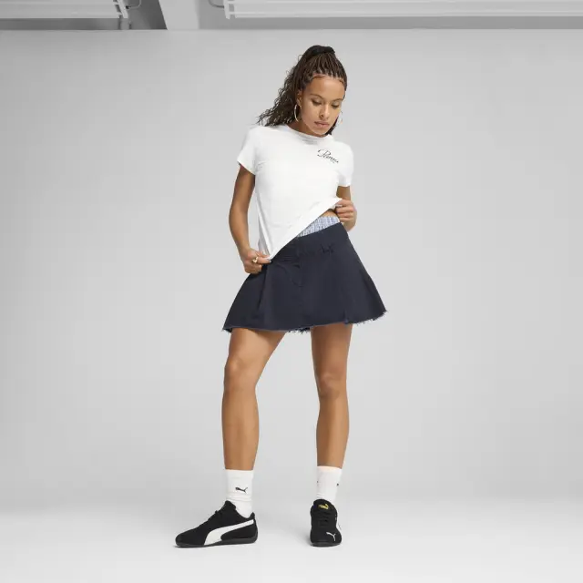 Puma Script Tee T-Shirt White 684982-02 - XS 2