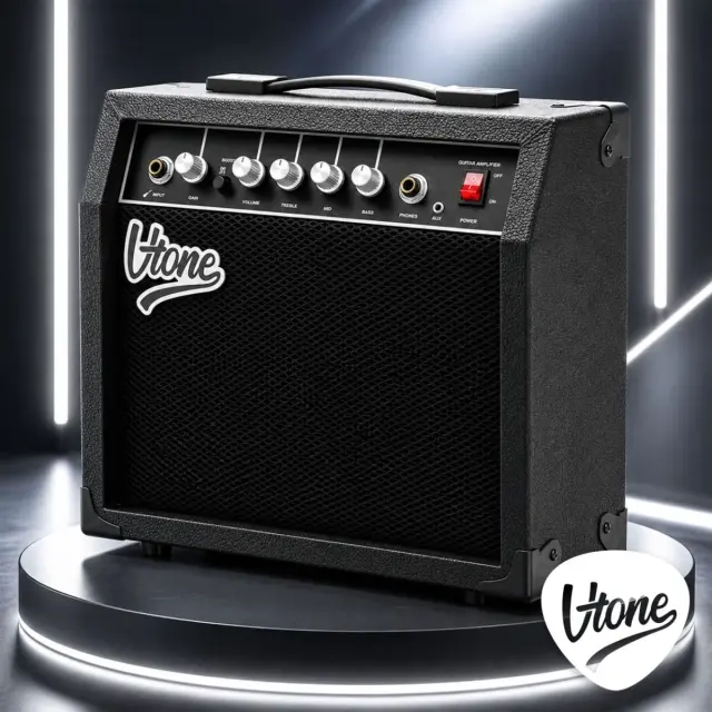 V-TONE AMP40 guitar combo amplifier 40W for electric guitar solid-state black drive effect EQ AUX input headphone output 2