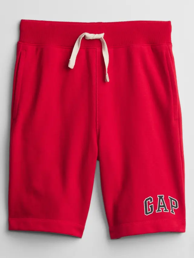 Κόκκινο Παιδικό Gap Logo Pull-On Σορτς pure red