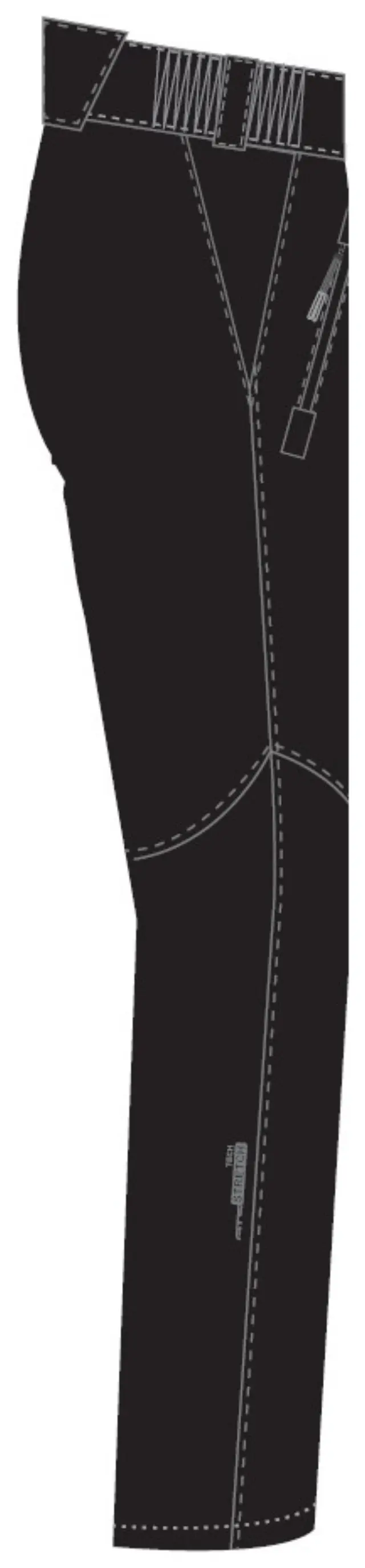 Παντελόνι GTS Ανδρικό Softshell Pant 2L 600252M Black - 600252M-10 - XL 3