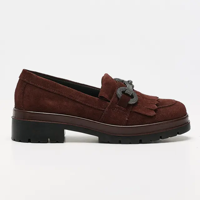 Imac Μοκασίνια-Loafers Γυναικείο δέρμα suede Μπορντώ IMA/457920 BORDO - 36