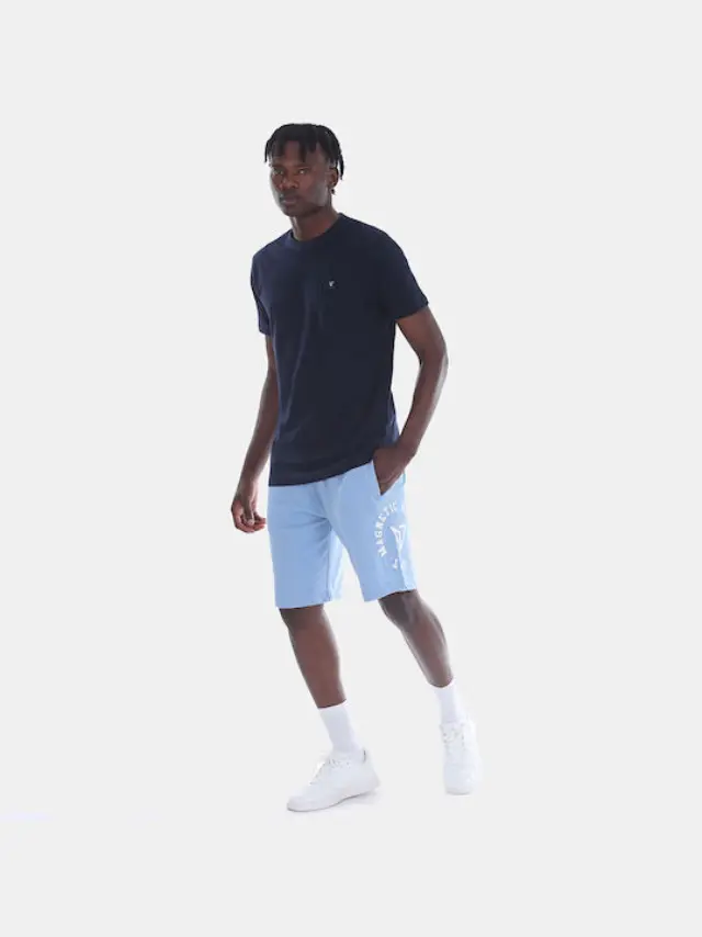 MEN'S BASIC LOGO T-SHIRT 50031-NAVY BLUE - 2XL 2